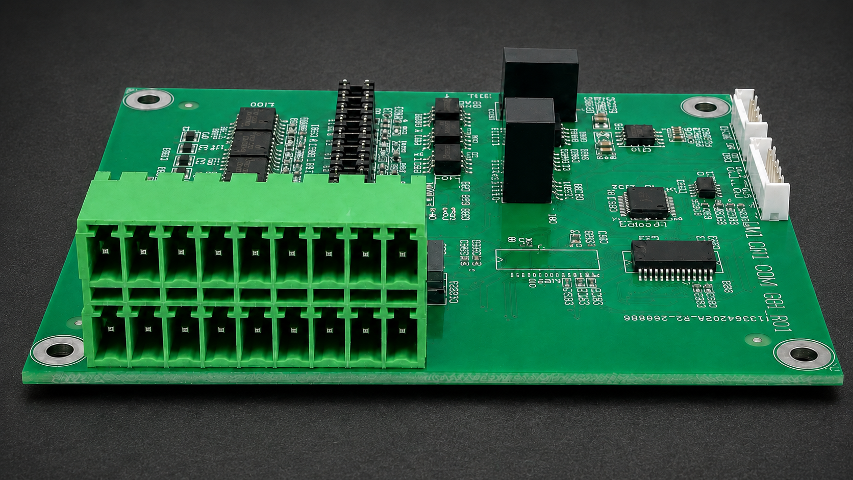 Close view of the Xilume XE826 field terminals and communication circuitry